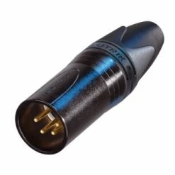Neutrik NC4MXX-B 4-pin XLRM Cable Connector, Black With Gold Contacts