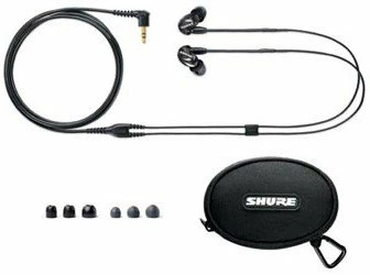 Shure SE215-CL Single-Driver Sound Isolating Earphones With Detachable Cable, Clear - Image 2