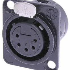 Neutrik NC5FD-L-BAG-1 5-pin XLRF Panel Connector With Solder Cups