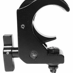 Global Truss Snap-Clamp-Blk Medium Duty Low Profile Hook Style Clamp For 2" Pipe, Max Load 440lbs, Black