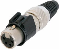 Neutrik NC4FX-HD Heavy Duty 4-pin XLRF Cable Connector