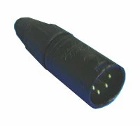 Neutrik NC4MX-BAG 4-pin XLRM Cable Connector, Black