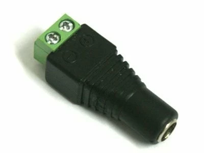 City Theatrical 6616 QolorFLEX LED Tape Male Barrel To Screw Terminal Connector