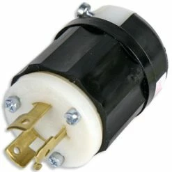 Lex 9965-C 20A 125/250 VAC Non-NEMA Locking Male Plug