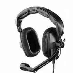 Beyerdynamic DT109-200/50-BLK Dual-Ear Headset And Microphone, 200/50 Ohm, Black