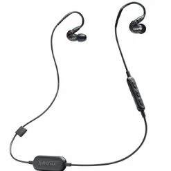 Shure SE215-K-BT1 Single-Driver Sound Isolating Earphones With Bluetooth Adapter And Detachable Cable, Black