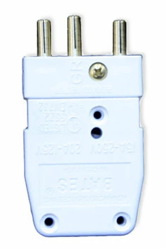 Lex 20M-AW Male Stage Pin Connector, All White, 20A