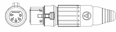 Switchcraft AAA5FZ 5-pin XLRF AAA Series Cable Mount Connector