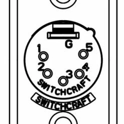 Switchcraft D5MB 5-pin XLRM D Series Panel Mount Connector
