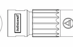 Switchcraft AAA4MZ 4-pin XLRM AAA Series Cable Mount Connector