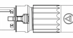 Switchcraft AAA4FZ 4-pin XLRF AAA Series Cable Mount Connector