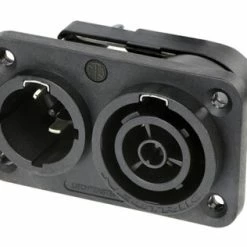 Neutrik NAC3PX-TOP Receptacle - Powercon TRUE1 TOP - Duplex Male/female - Power In/out - 1/4" Flat Tab Terminals