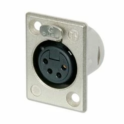 Neutrik NC4FP-1 4-pin XLRF Rectangular Panel Connector