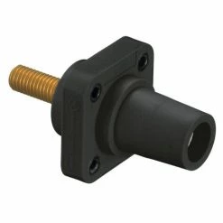 Whirlwind HBLFRS 16 Series Cam-Type Female Chassis AC Connector With Threaded Stud