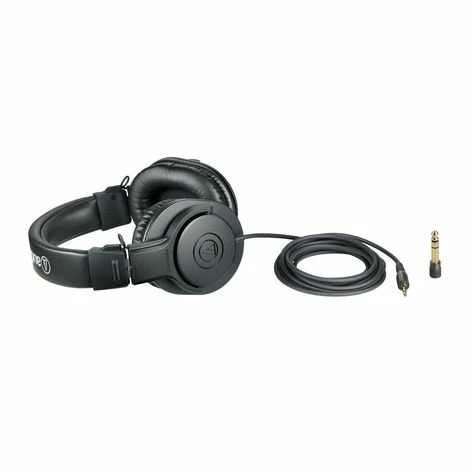 Audio-Technica ATH-M20X M-Series Professional Closed Back Monitor Headphones, Black - Image 2