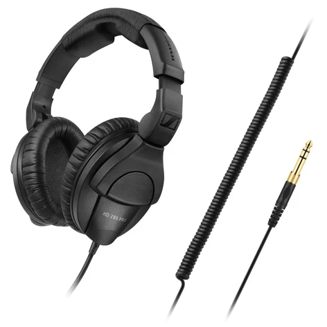 Sennheiser HD280-PROFESSIONAL Closed, Around-The-Ear Collapsable Monitoring Headphones, Black - Image 5