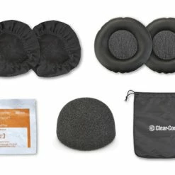 Clear-Com CC-400-SANI-KIT Replacement Earpads, Pop Shield, Ear Socks, Sanitizing Wipes