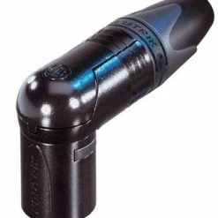 Neutrik NC5MRX-B 5-pin XLRM Right Angle Cable Connector With Gold Contacts, Black