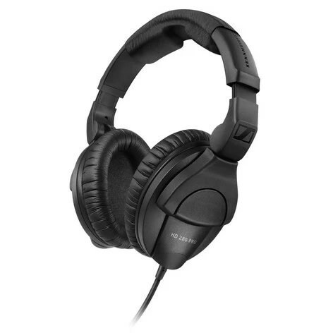 Sennheiser HD280-PROFESSIONAL Closed, Around-The-Ear Collapsable Monitoring Headphones, Black