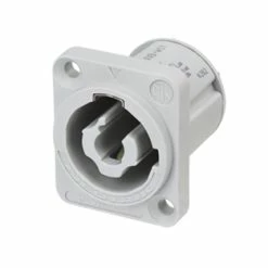 Neutrik NAC3MPXXB-WOT PowerCON 20 A - 60320-1 Certified - Power Out Receptacle Without Tang, Gray