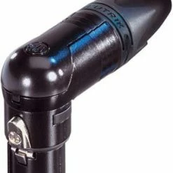 Neutrik NC4FRX-B RX Series 4-pin XLRF Right Angle Cable Connector, Black With Gold Contacts