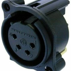 Neutrik NC4FAH-O 4-Pole XLR-F Panel-Mount Receptacle