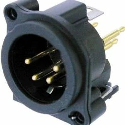 Neutrik NC4MAV A Series 4-pin XLRM Panel Jack With PCB Mount