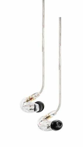 Shure SE215-CL Single-Driver Sound Isolating Earphones With Detachable Cable, Clear
